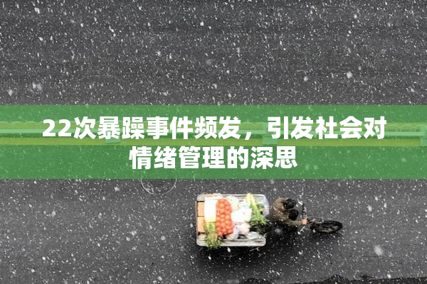 22次暴躁事件频发，引发社会对情绪管理的深思