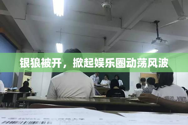 银狼被开，掀起娱乐圈动荡风波