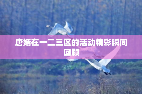 唐嫣在一二三区的活动精彩瞬间回顾