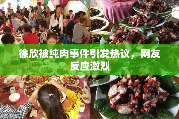 徐欣被纯肉事件引发热议，网友反应激烈