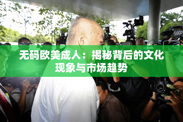 无码欧美成人：揭秘背后的文化现象与市场趋势