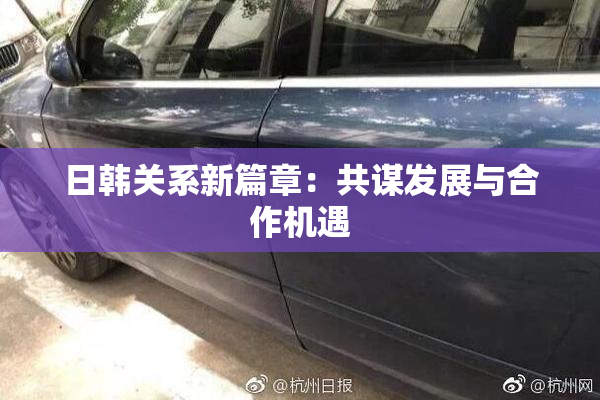 日韩关系新篇章：共谋发展与合作机遇