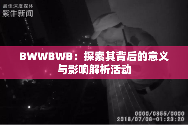 BWWBWB：探索其背后的意义与影响解析活动
