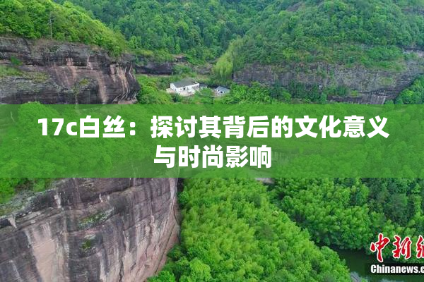 17c白丝：探讨其背后的文化意义与时尚影响