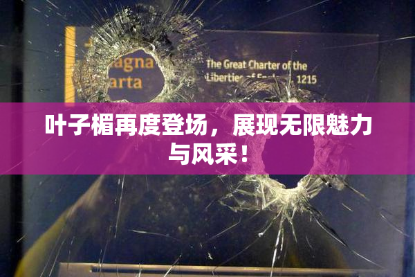 叶子楣再度登场，展现无限魅力与风采！