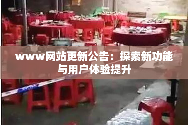 www网站更新公告：探索新功能与用户体验提升