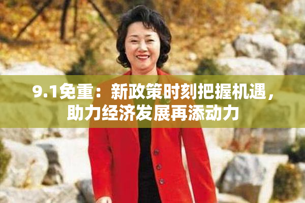 9.1免重：新政策时刻把握机遇，助力经济发展再添动力