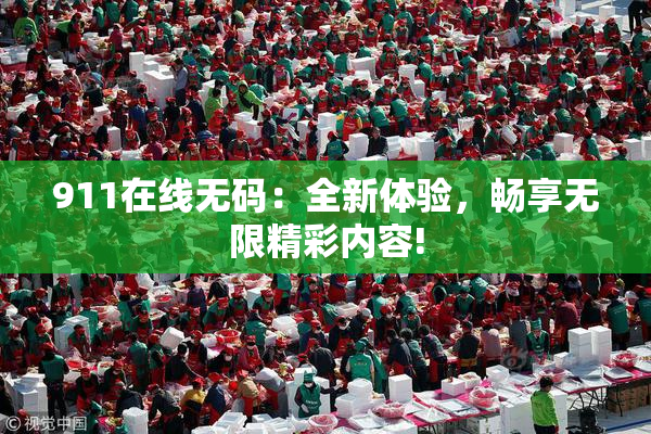 911在线无码：全新体验，畅享无限精彩内容!