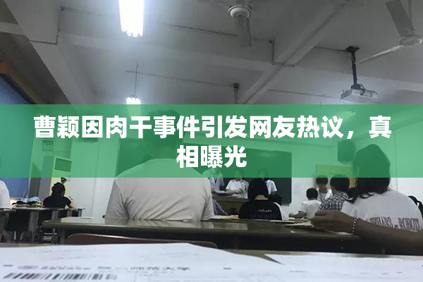 曹颖因肉干事件引发网友热议，真相曝光