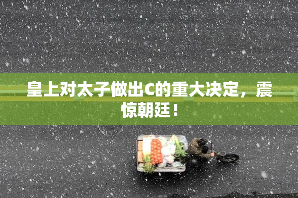 皇上对太子做出C的重大决定，震惊朝廷！