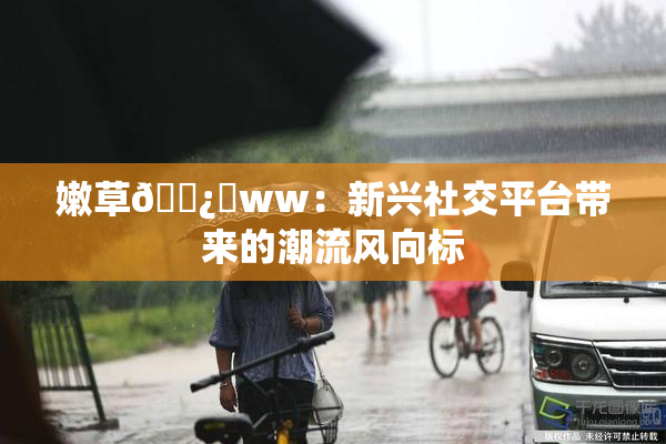 嫩草🌿‌ww：新兴社交平台带来的潮流风向标