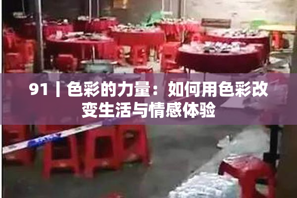 91丨色彩的力量：如何用色彩改变生活与情感体验