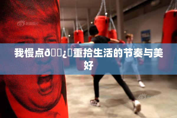 我慢点🌿‌重拾生活的节奏与美好
