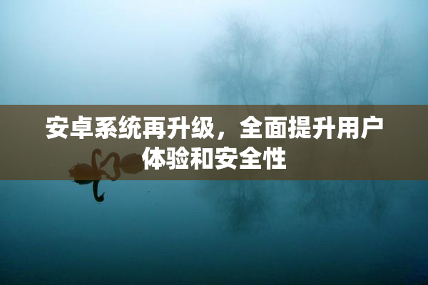 安卓系统再升级，全面提升用户体验和安全性