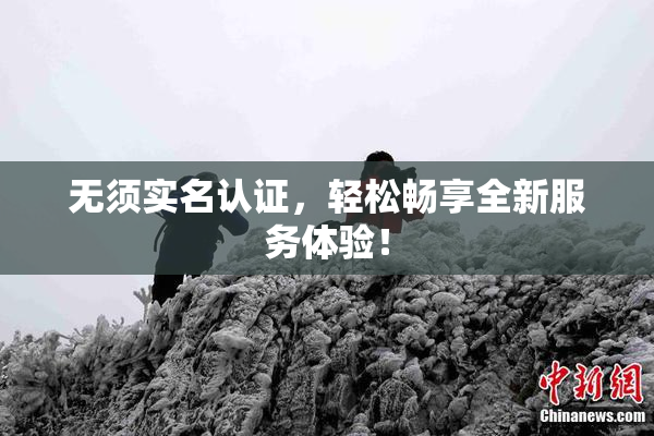 无须实名认证，轻松畅享全新服务体验！
