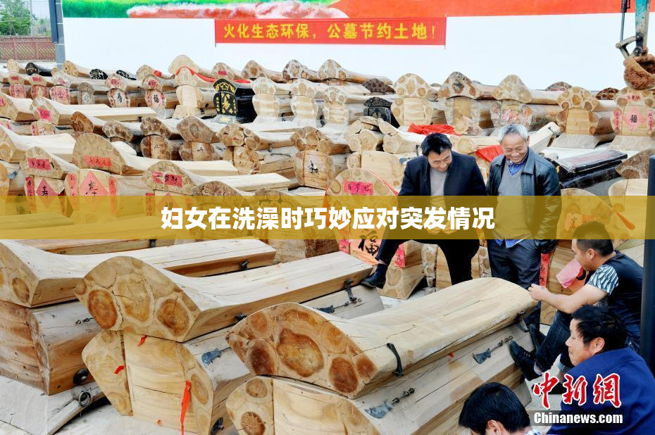 妇女在洗澡时巧妙应对突发情况