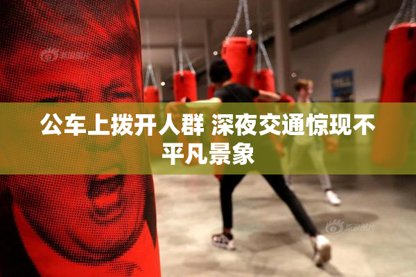 公车上拨开人群 深夜交通惊现不平凡景象