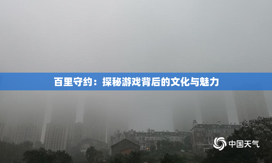 百里守约：探秘游戏背后的文化与魅力