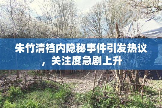 朱竹清裆内隐秘事件引发热议，关注度急剧上升