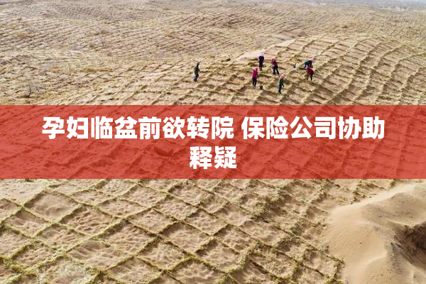 孕妇临盆前欲转院 保险公司协助释疑