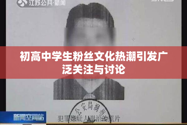 初高中学生粉丝文化热潮引发广泛关注与讨论