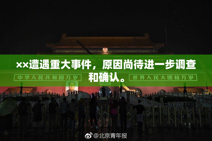 ××遭遇重大事件，原因尚待进一步调查和确认。