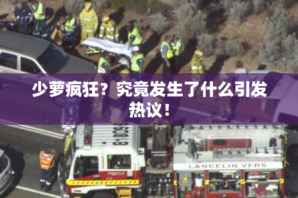 少萝疯狂？究竟发生了什么引发热议！