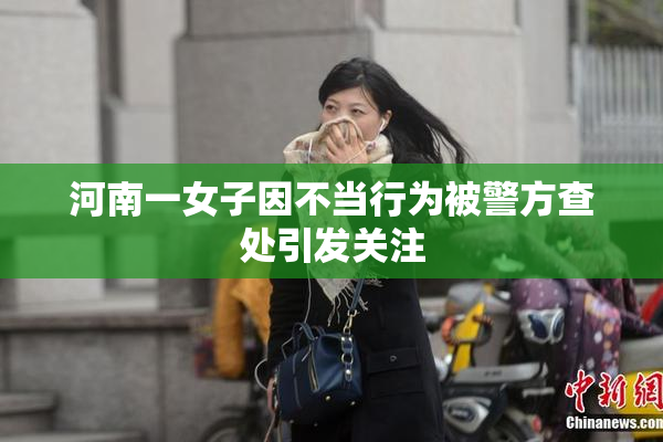 河南一女子因不当行为被警方查处引发关注