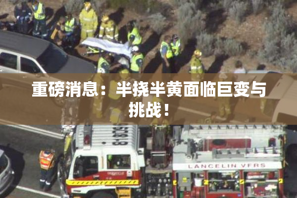 重磅消息：半挠半黄面临巨变与挑战！