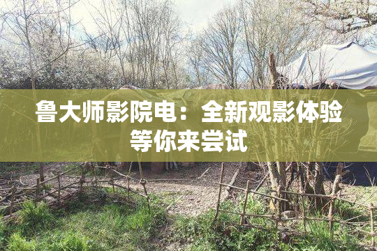 鲁大师影院电：全新观影体验等你来尝试