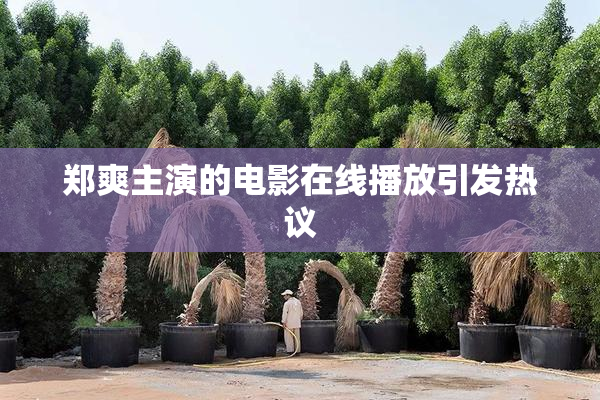 郑爽主演的电影在线播放引发热议