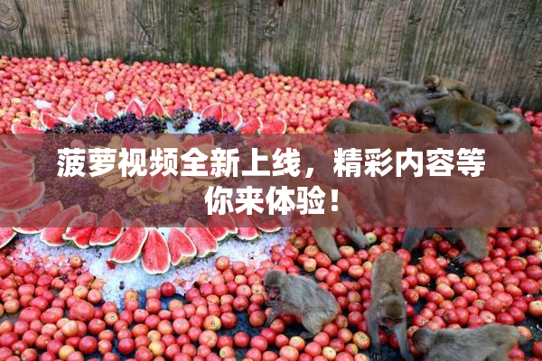 菠萝视频全新上线，精彩内容等你来体验！