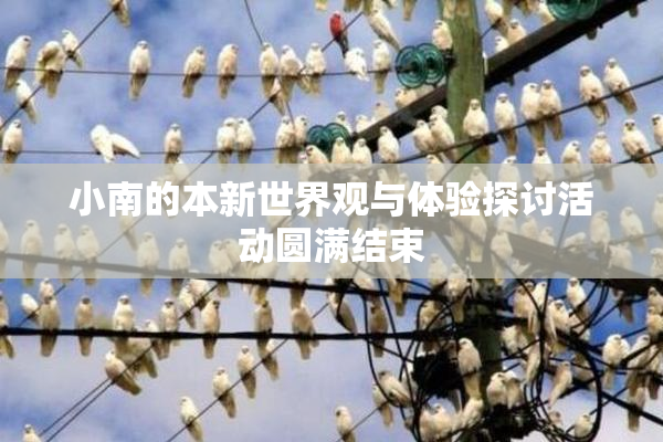 小南的本新世界观与体验探讨活动圆满结束