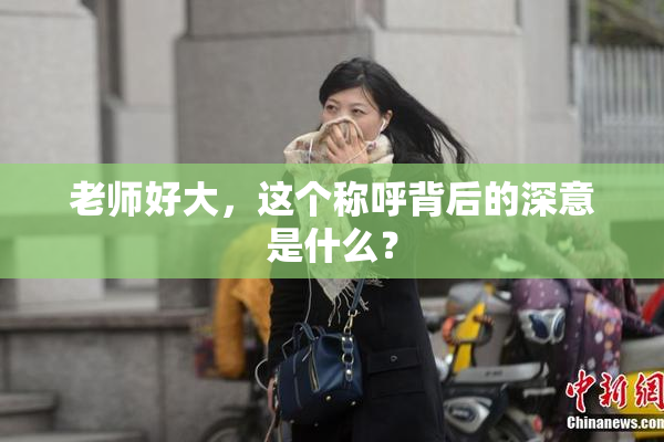 老师好大，这个称呼背后的深意是什么？