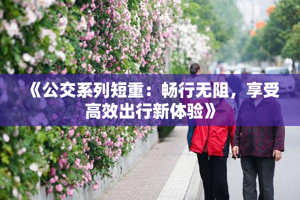 《公交系列短重：畅行无阻，享受高效出行新体验》