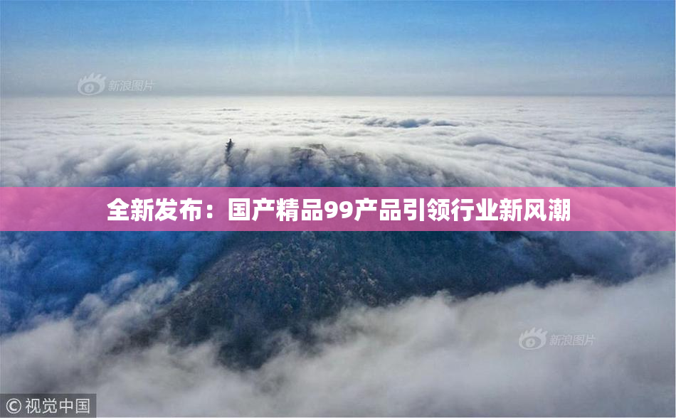 全新发布：国产精品99产品引领行业新风潮