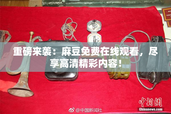 重磅来袭：麻豆免费在线观看，尽享高清精彩内容！