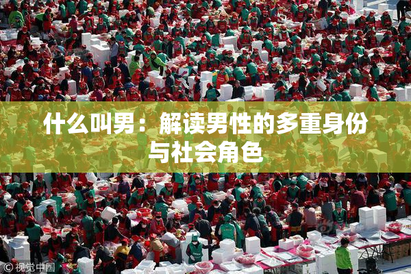 什么叫男：解读男性的多重身份与社会角色