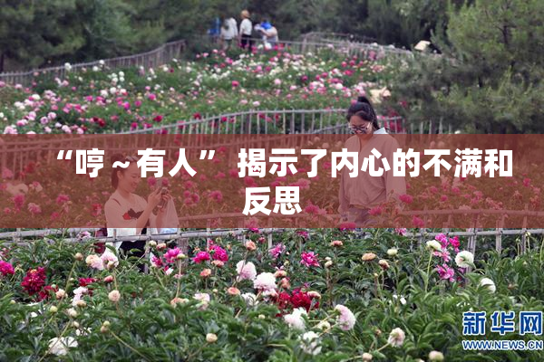 “哼～有人” 揭示了内心的不满和反思