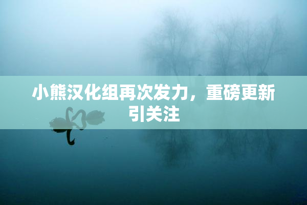 小熊汉化组再次发力，重磅更新引关注