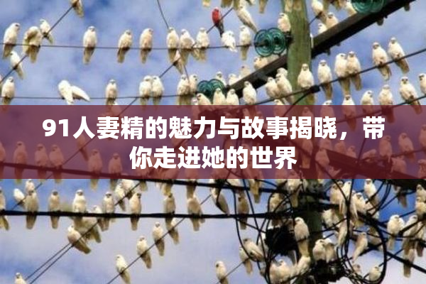 91人妻精的魅力与故事揭晓，带你走进她的世界