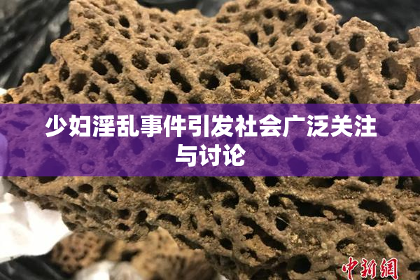 少妇淫乱事件引发社会广泛关注与讨论
