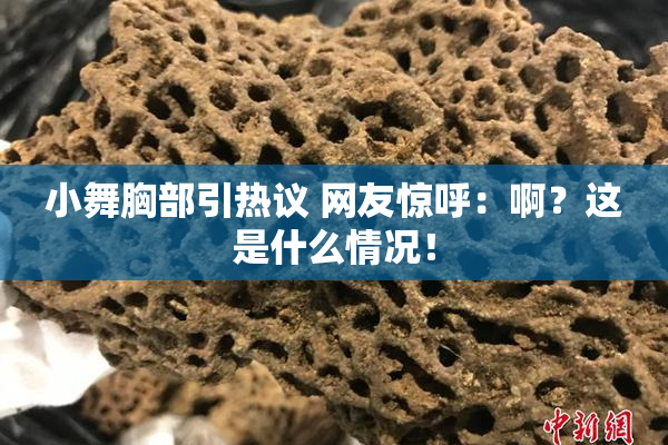 小舞胸部引热议 网友惊呼：啊？这是什么情况！