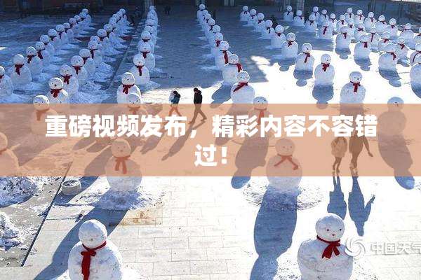 重磅视频发布，精彩内容不容错过！