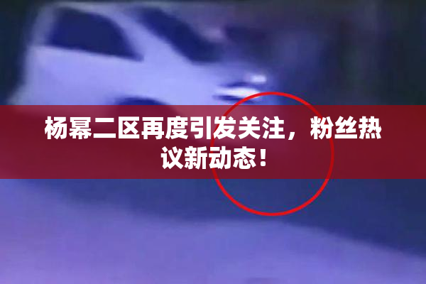杨幂二区再度引发关注，粉丝热议新动态！