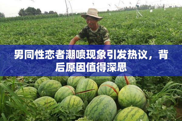 男同性恋者潮喷现象引发热议，背后原因值得深思