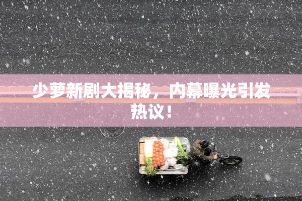 少萝新剧大揭秘，内幕曝光引发热议！