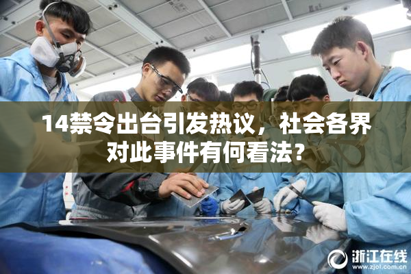 14禁令出台引发热议，社会各界对此事件有何看法？