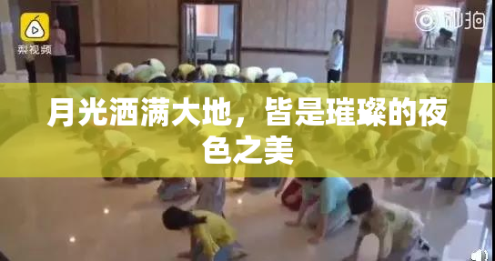 月光洒满大地，皆是璀璨的夜色之美