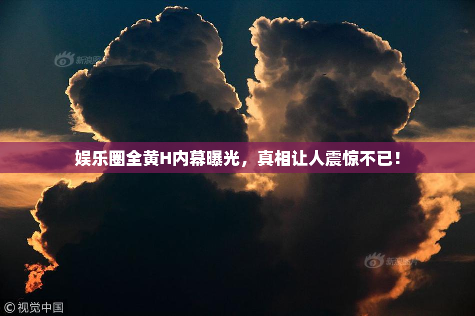 娱乐圈全黄H内幕曝光，真相让人震惊不已！